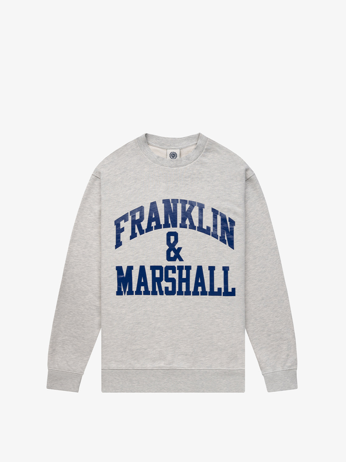 Crewneck sweatshirt with arch letter logo print | Franklin & Marshall